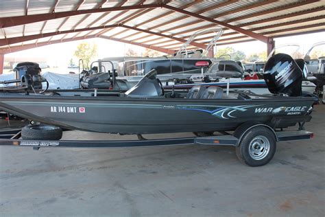 Used war eagle boats for sale by owner - New Inventory. War Eagle 648 VSD / Yamaha F40 $24,562.88. Just in stock, here is a War Eagle 648 stick steer boat that offers a rod box on one side and live well on the other. Open center floor plan makes it easy to use and carry ice chests and tackle boxes. Price shown includes trolling motor, controls, prop, batteries and tank.